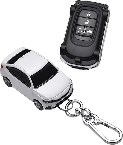 Miniatura 10 de para Funda de Llavero Honda - Estuche de llavero compatible con Honda Accord Civic CRV Pilot Odyssey Passport Llave Remota Inteligente - Negro