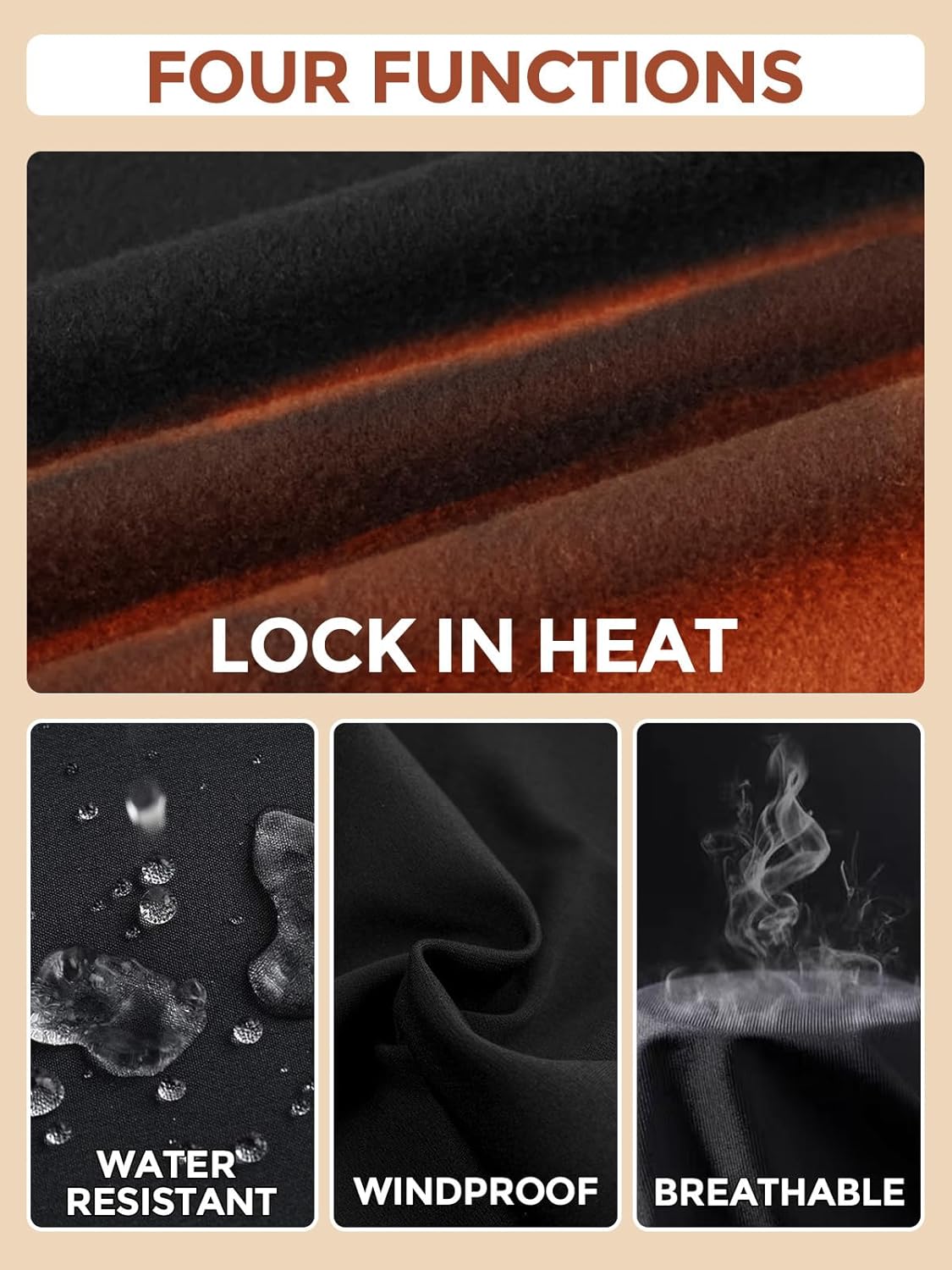 Women's Ski Snow Pants Fleece Lined Waterproof Outdoor Pant Insulated Hiking Pants for Winter - Image 3