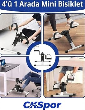 Mini Taşınabilir El ve Ayak Kondisyon Bisikleti - Katlanabilir LCD Ekranlı Masa Altı Egzersiz Aleti