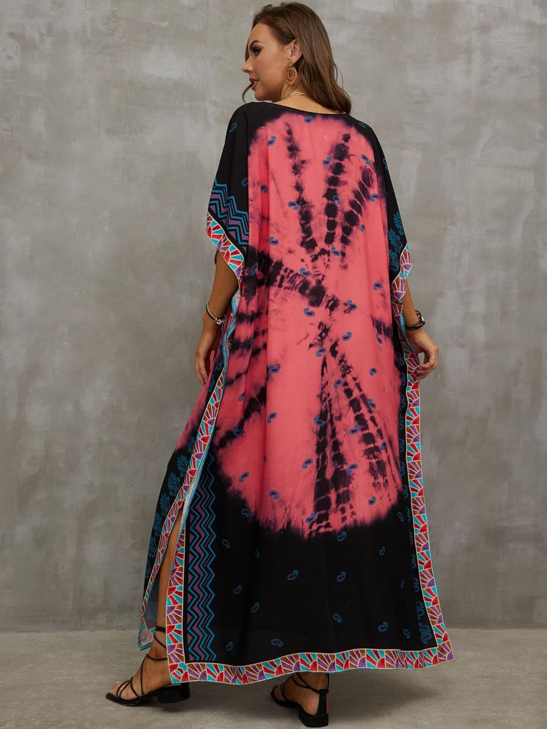 Kaftan Dresses for Women Plus Size Bathing Suit Cover up Caftan Maxi Beach Dresses - Image 4