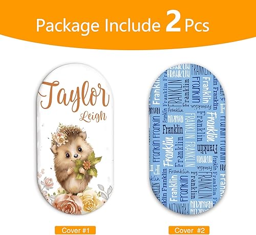 Miniatura 2 de Juego de 2 sábanas personalizadas para moisés de bebé, ajuste universal para colchónalmohadilla de moisés rectangular, ovalado, de reloj de arena,