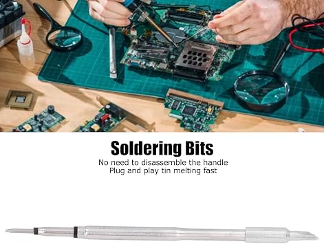 Soldering Iron Tip Alloy Copper C245 Solder Bits Replacement Ldering Station Handle for Jbc Soldering Station T245 Universal Handle(245-K)