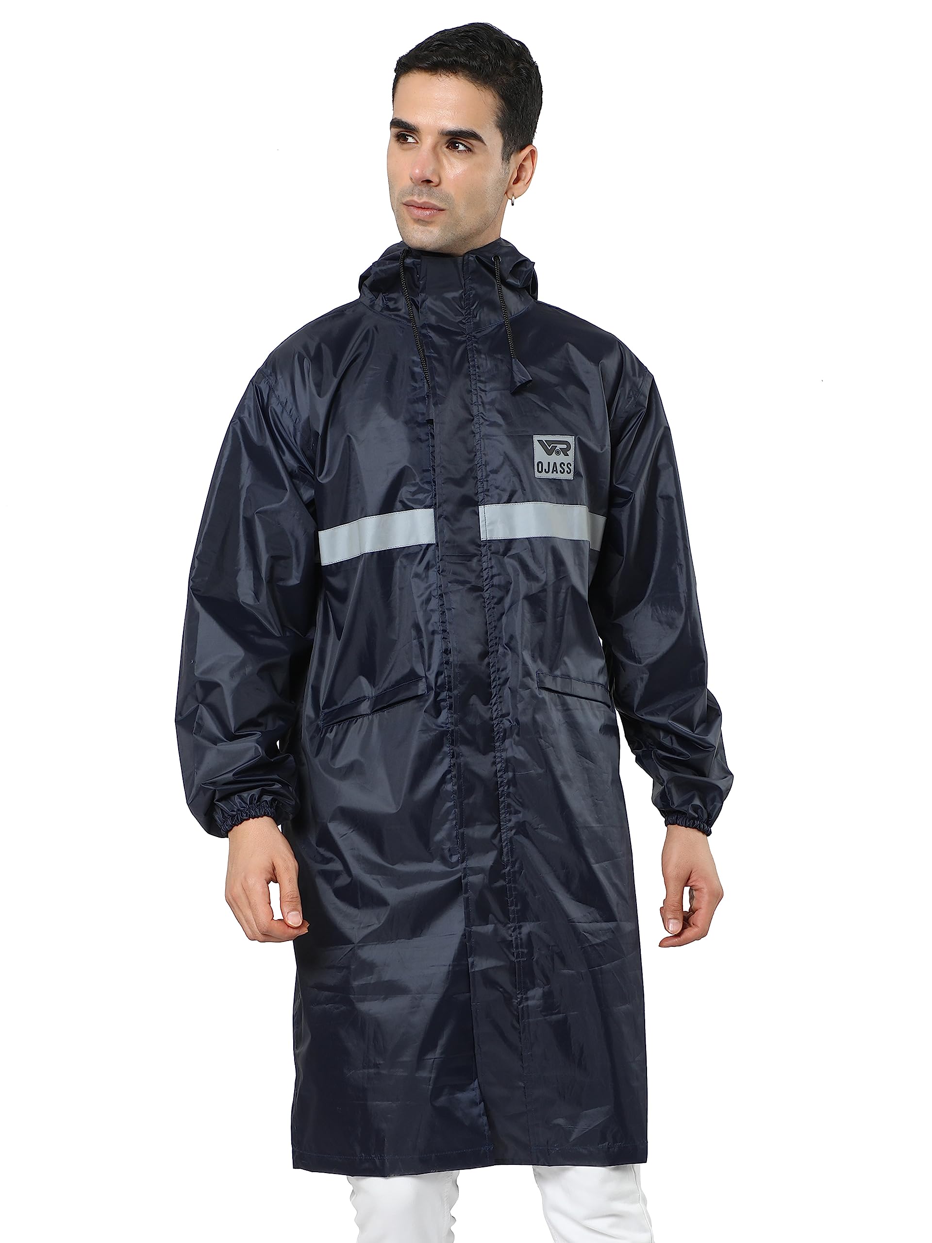 Rain Coat for Men 100% Waterproof Polyester Top for Rainy Season Pack of 1(VRORLC-NB-XL)-image-6