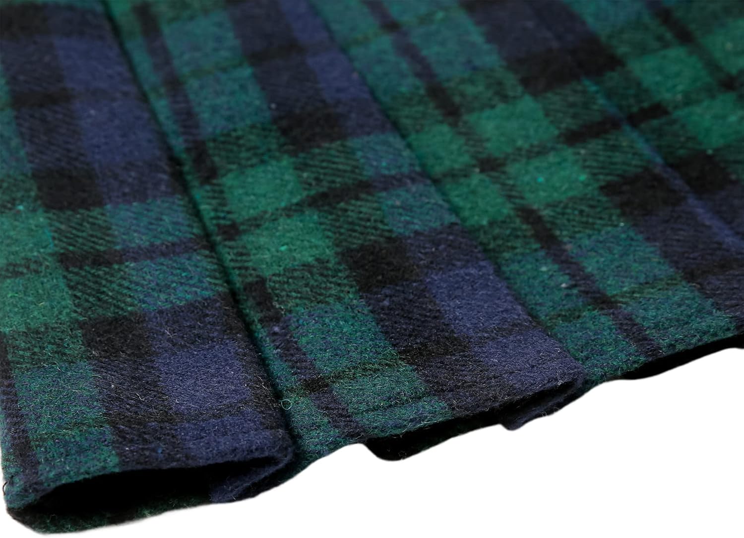 Hoerev Women Girls Thick Wool Fabric for Cold Weather Versatile Plaid Pleated Skirt with Shorts