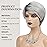 SEVENCOLORS Short Grey Wigs Ombre Gray Pixie Cut Wig with Dark Root Synthetic Natural Hair Short Silver Wigs for Black Women White Women