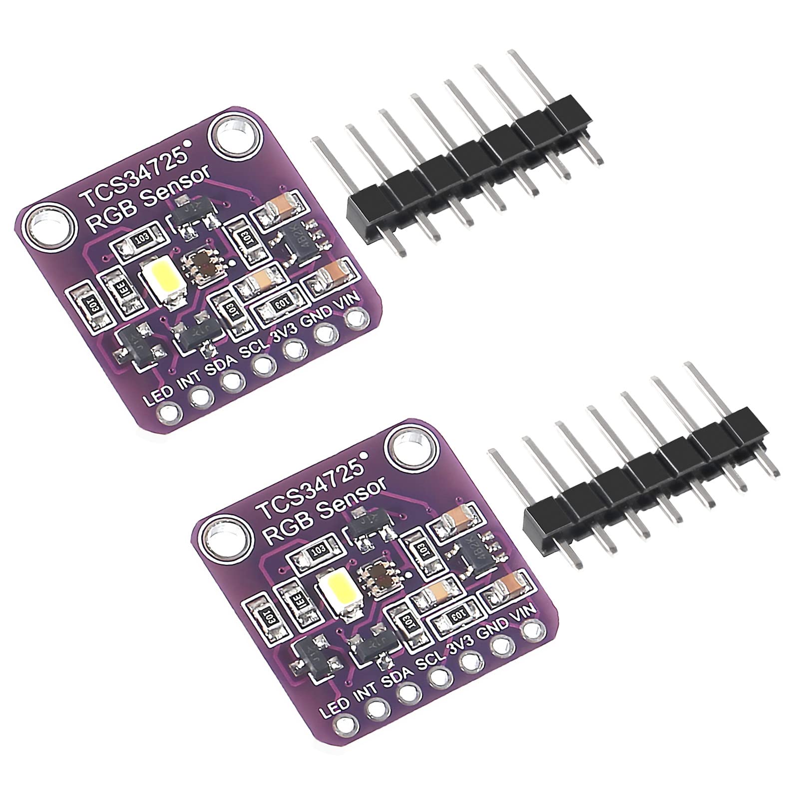 Amazon.com: D-FLIFE 2pcs TCS-34725 TCS34725 RGB Light Color Sensor ...