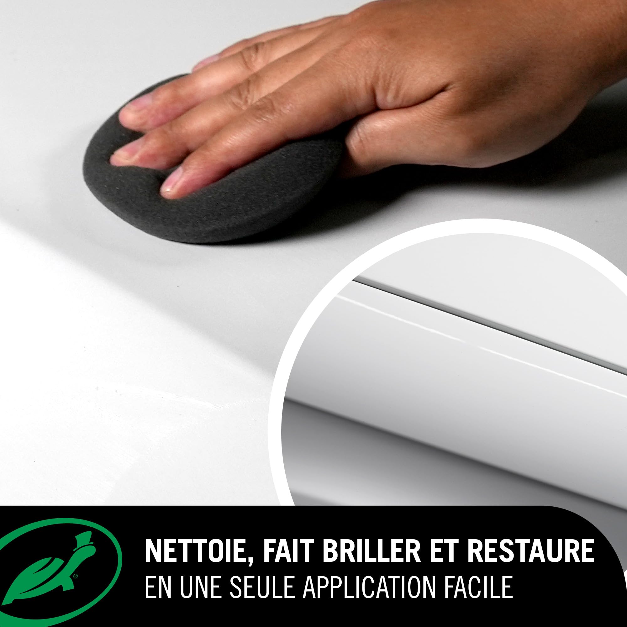 Turtle Wax Color Magic, polish pour voiture ravivant la couleur blanc élimine les petites rayures, rehausse la couleur de la peinture confère un éclat digne d'un showroom et offre une protection cirée