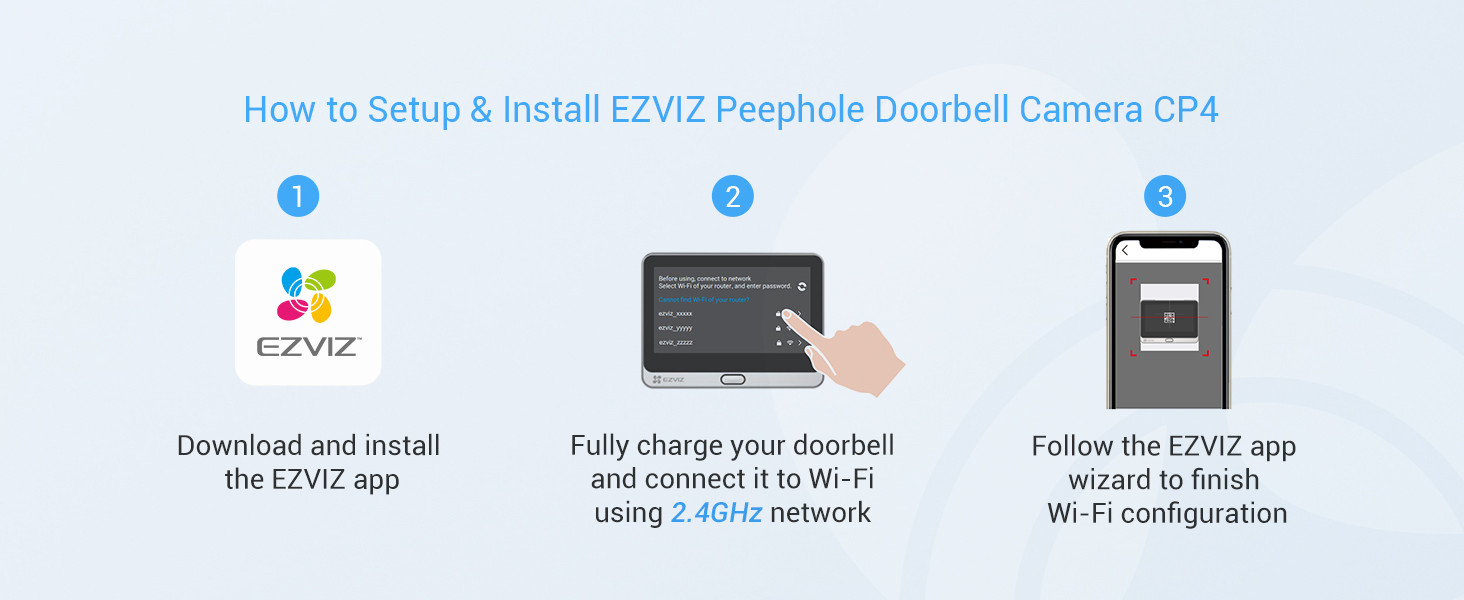 Amazon.com: EZVIZ Wireless Door Peephole Camera - 4.3-Inch Color