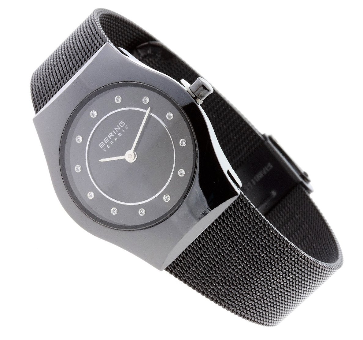 Bering Time 32030-446 Ladies Ceramic Mesh Watch