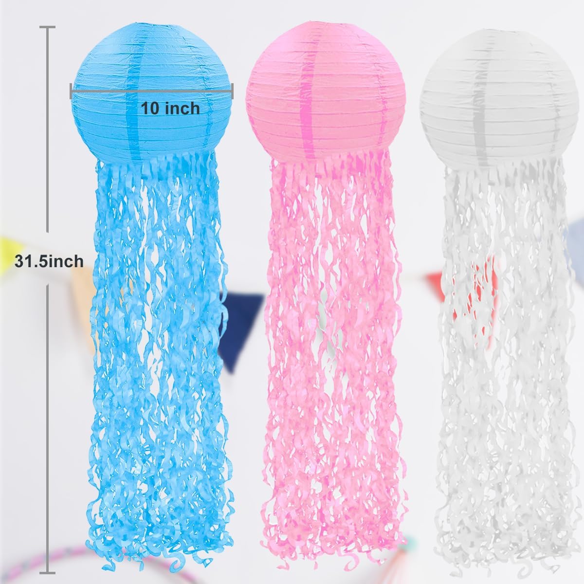 Illuminate Your Underwater Adventure: Review of 10-Inch Jellyfish Paper Lanterns!