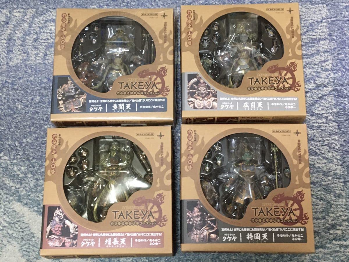 リボルテックタケヤ 第二弾 広目天 増長天 持国天　3体セット　海洋堂 リボルテックタケヤ 第二弾 広目天（通常版・彩色）