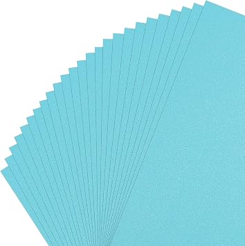 Gartful Shimmer Cardstock Paper - 8.5 x 11 inch, Thick Pearlescent Cover Stock- 90lb-250gsm, Metallic Cardstock Paper for DIY Art Use, Card Making, Invitation, Scrapbooking, 25 Sheets, Aqua