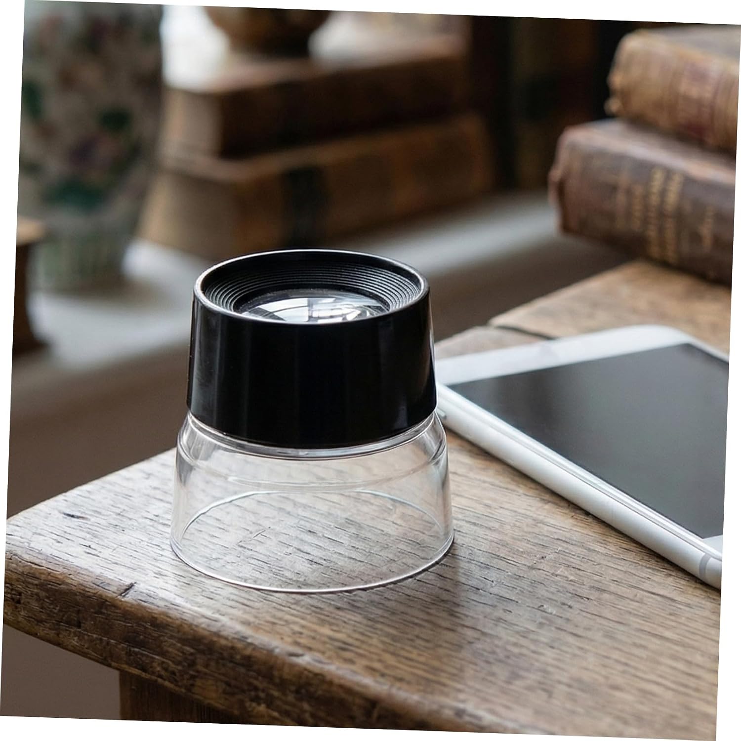 Alipis 8pcs Jewelers Loupe Magnifier Glasses 10x High Magnification Portable Optics Lens Loupe with Ergonomic Design and Fatigue-Free Use for Jewelry and Stamp Inspection