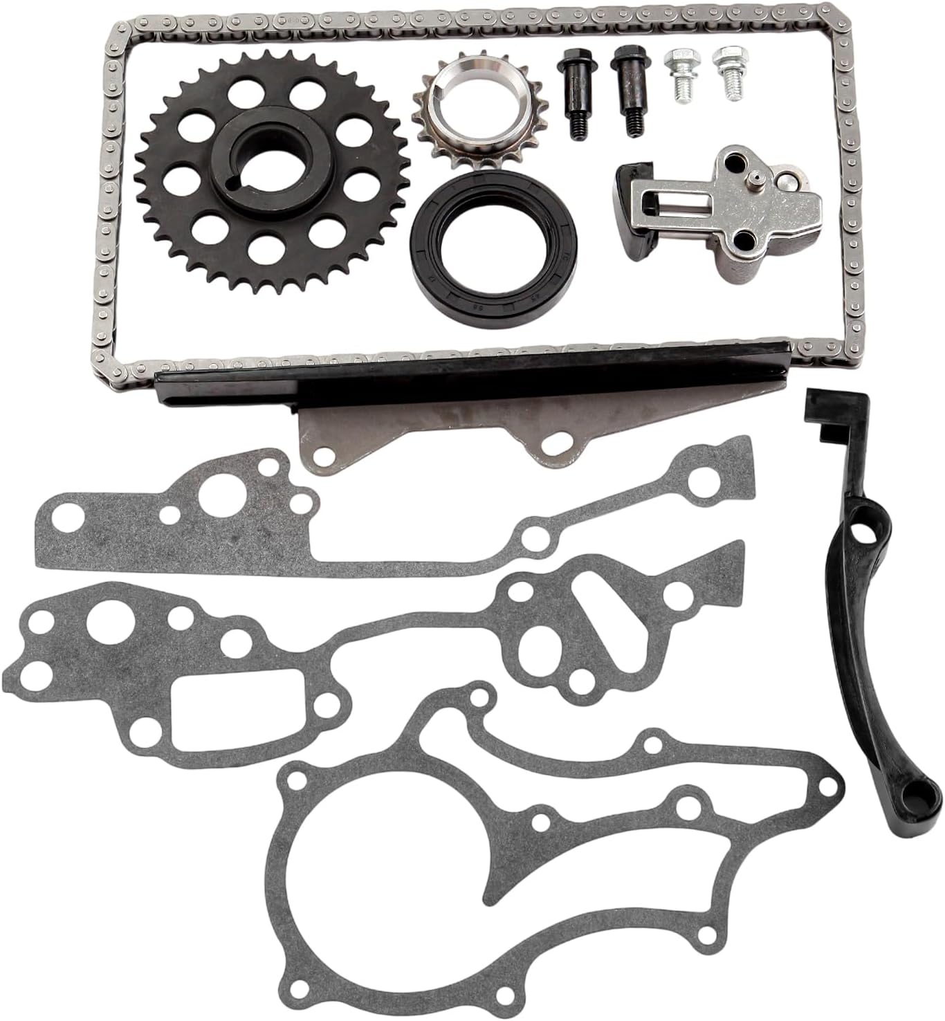ECCPP Timing Chain Gear Kit Set fits for 1985-1995 Toyota 22R 22RE Pickup For 4RUNNER 2.4L 9-4148S