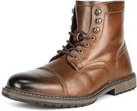 Vista 1 de Bruno Marc Botas de motocicleta para hombre, botas de vestir Oxford