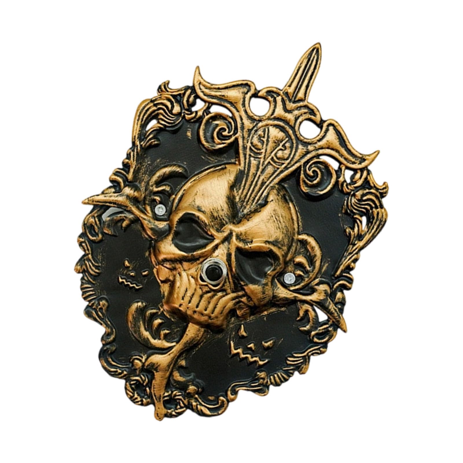 Horror Doorbells with Visual Intercoms Shockproofed Metal Materials Instants Setups for Halloweens Scare Weather Resistant Scary Doorbells