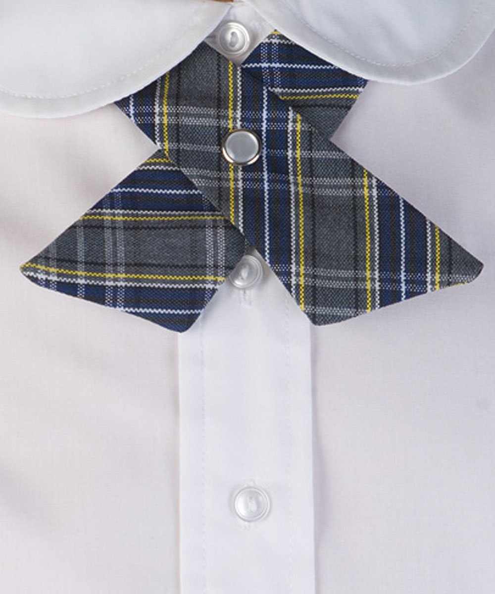 Cookie's Crisscross Neck Tie - gray/blue/white/gold *plaid #42*, one size