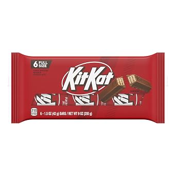 KIT KAT Milk Chocolate Wafer Candy Bars, 1.5 oz (6 Count)