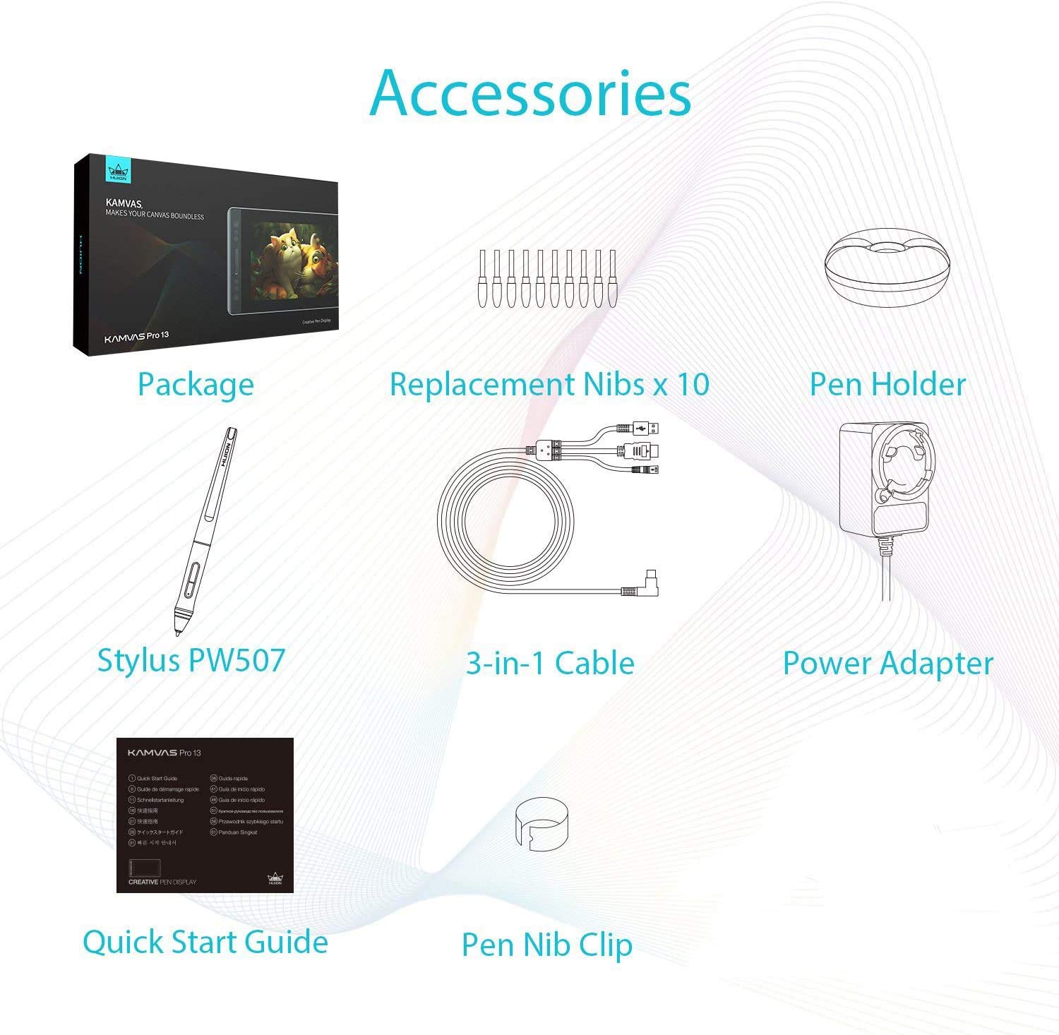 HUION KAMVAS Pro 13 Graphics Drawing Monitor with Stand, Full-Laminated Anti-Glare Screen Battery-Free Stylus 8192 Pen Pressure - 13.3 Inch Pen Tablet Display for Linux, Windows and Mac 27 71BnXHYKW2L. SL1500