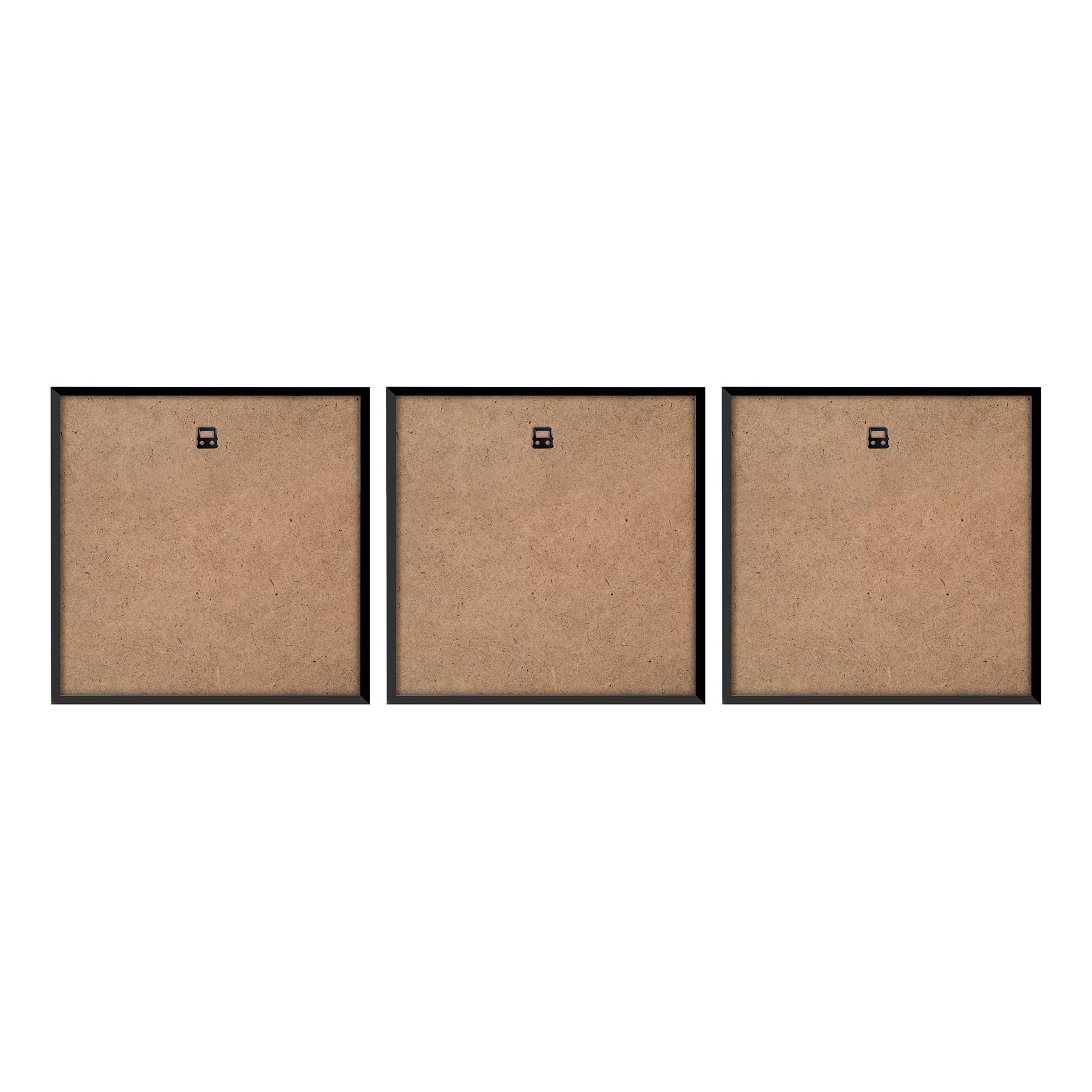 STYLER Bilder Set Landscape 3x 30x30 cm (AUFHÄNGFERTIG) mit hochwertigem schwarzem Rahmen - Natürliche Schönheit für Ihr Zuhause - Inspirierende Landschaften - Natur See Wald Berge