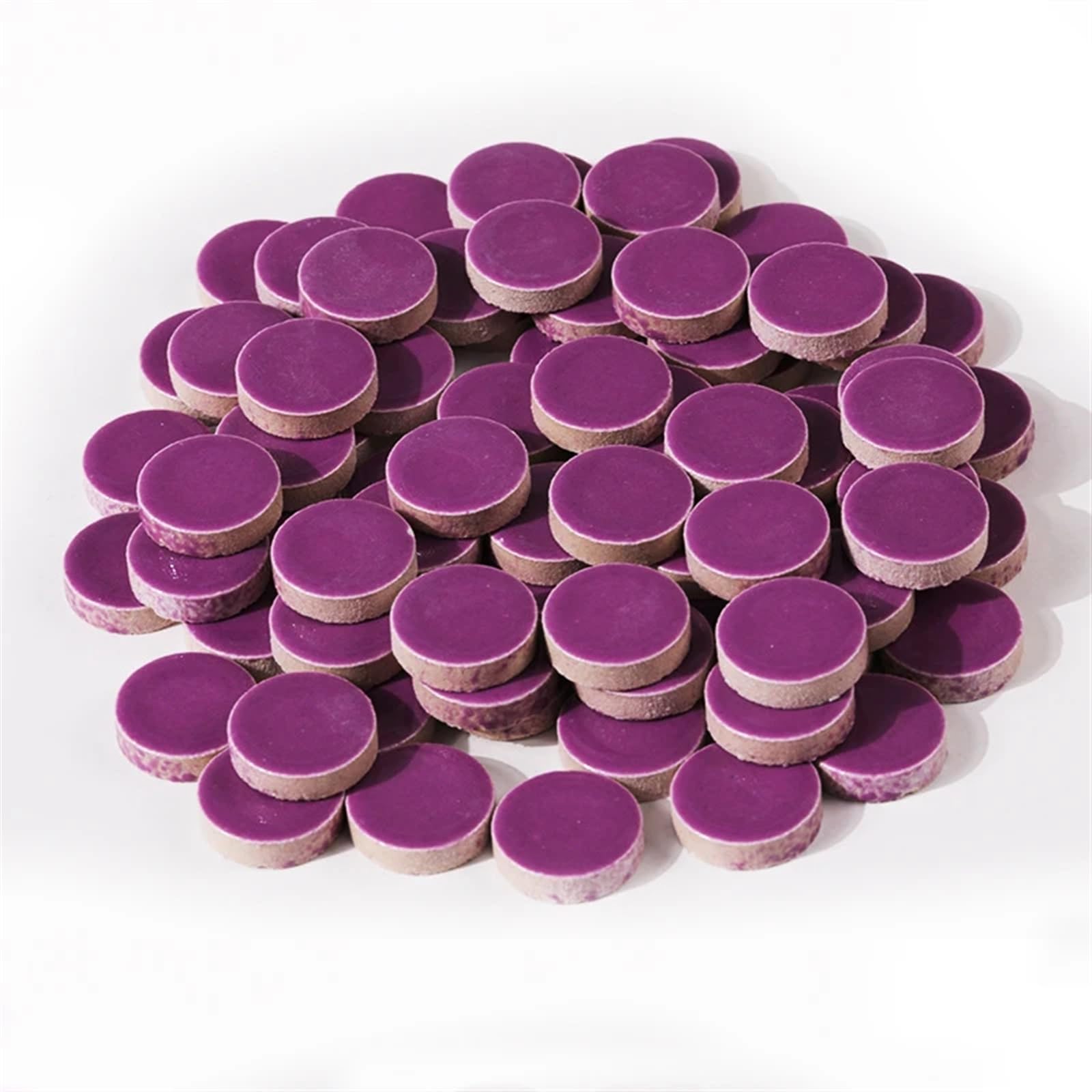 WBTAJZHY DIY Mosaic Kit 200g Multicolor Ceramic Tiles 90 Pcs(Purple)