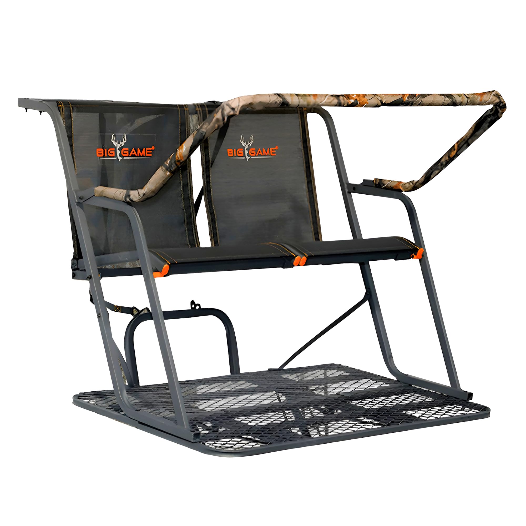 Striker XL Ladder Treestand 17.5 Foot Tall with Flip Back Seat, Padded Armrests, Deep Foot Platform, Ideal for Hunting and Shooting