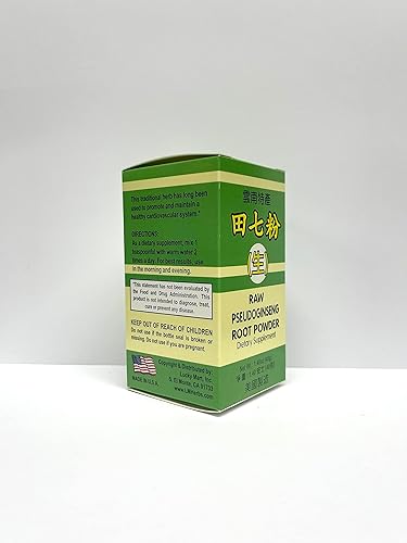 Miniatura 3 de El suplemento herbario de polvo de raíz de pseudoginseng crudo ayuda a promover un sistema cardiovascular saludable 1.4oz fabricado en Estados Unidos