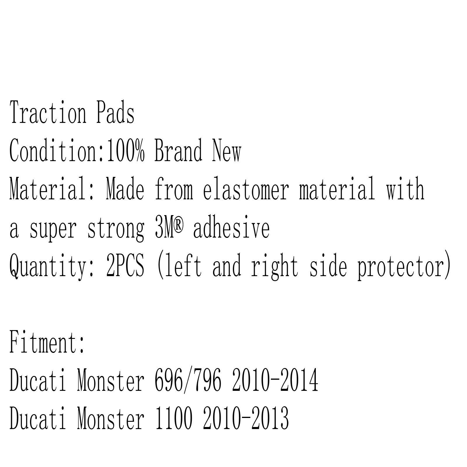 Topteng Serbatoio Traction Pad Laterale Gas Protector di 3M Adatto per Ducati Monster 696 796 1100 2010+