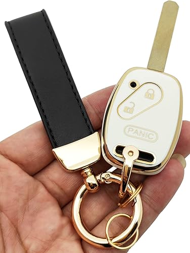 Miniatura 8 de Funda para llavero de TPU suave 360 para Honda Accord Civic CR-V Pilot CR-Z Fit Insight Odyssey llavero sin llave