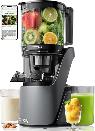 Canoly C16 Cold Press Juicer, 6" Extra Wide Feed Chute,