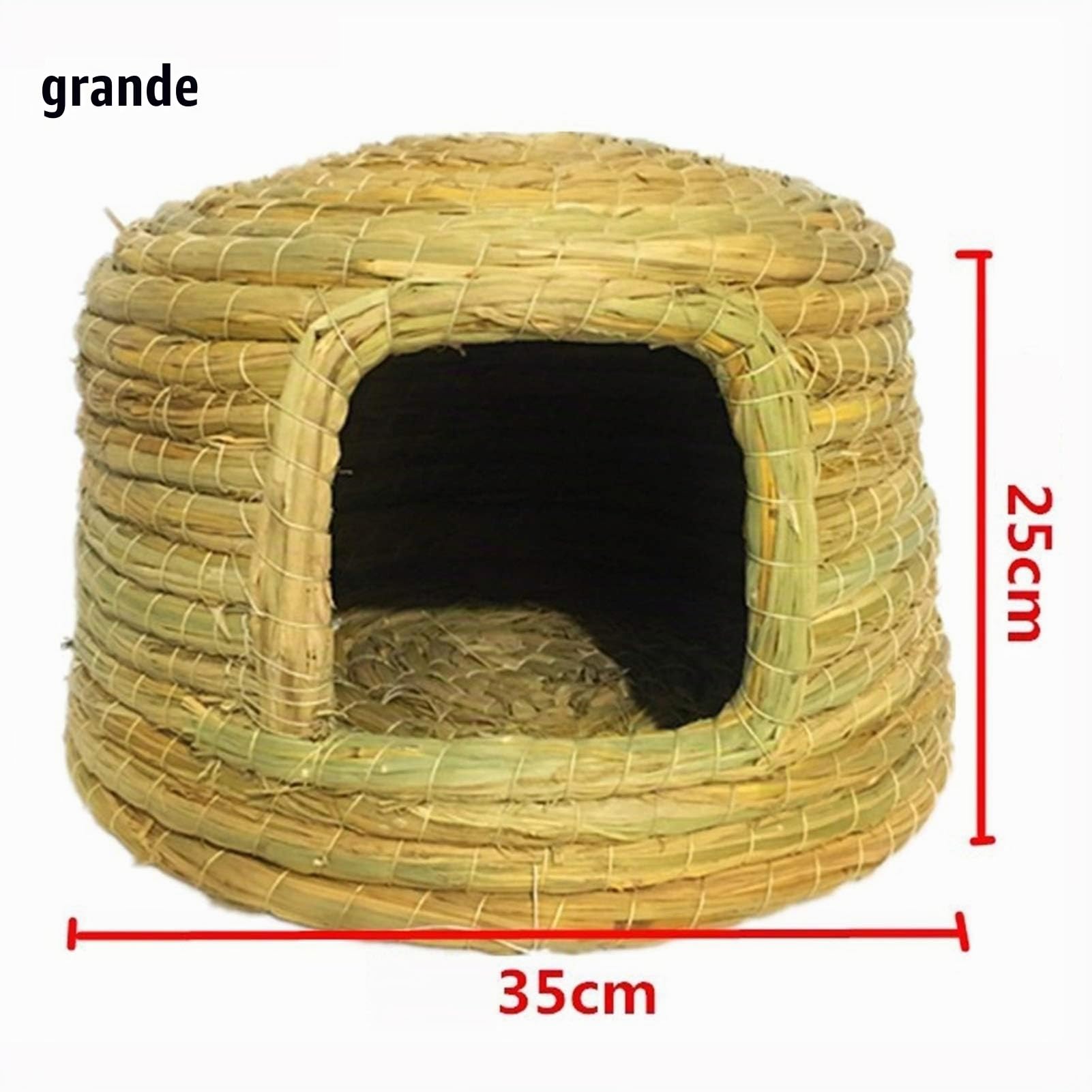 Nidi per Uccelli Giardino Esterno Nido di Uccello, pappagalli, piccioni e Uccelli Posto di Riposo e Allevamento, Birdhouse Natural Woven (Size : 35x25cm)