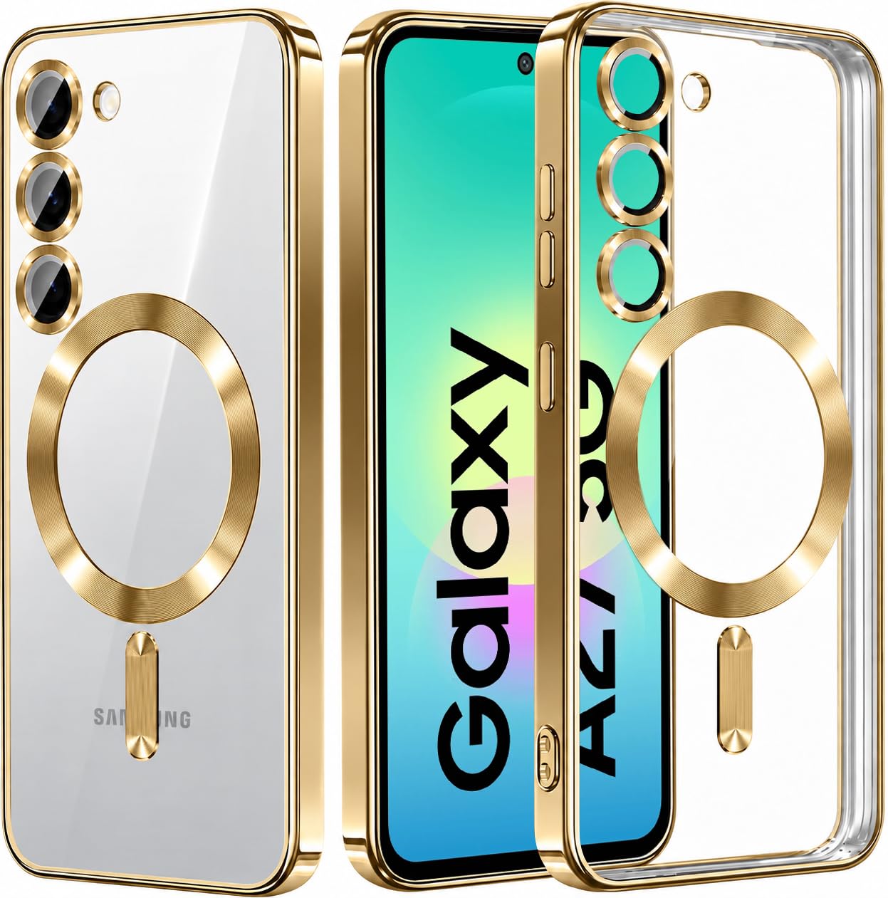 VONZEE Clear Samsung A27 5G Case - MagSafe & Electroplate -31