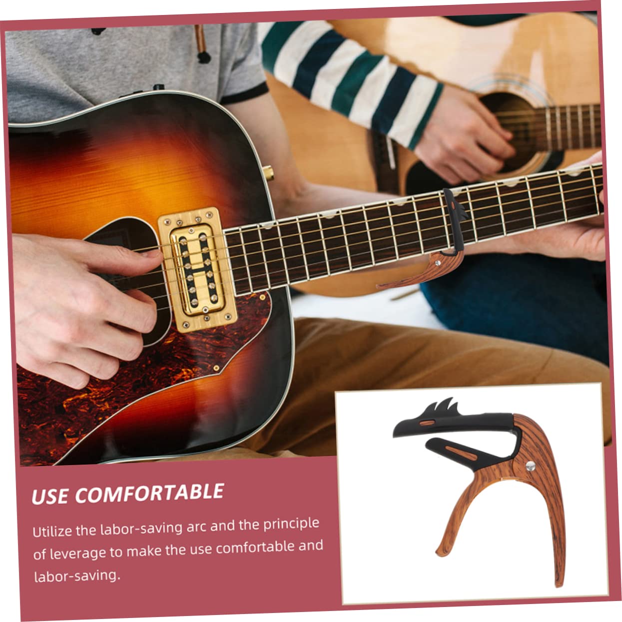 Toyvian 5stücke Gitarre Kapodaster Aus Zinklegierung Tragbarer Modifizierter Clip Für Akustik Und Folk-gitarren Für Anfänger Und Profis Schützt Die Saiten Und Liefert Präzisen
