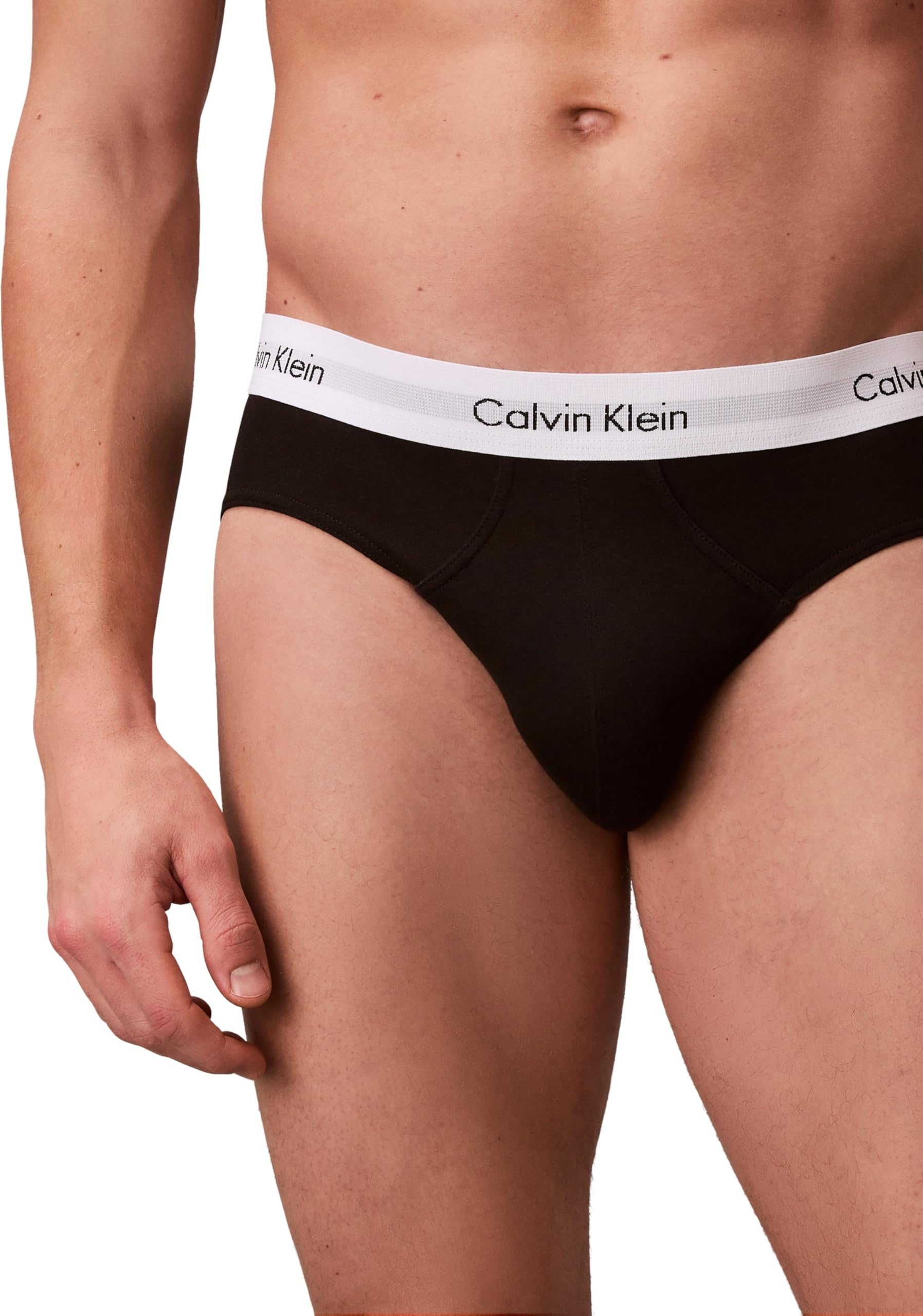 Calvin Klein Uomo Slip Hipster Confezione da 3 Intimo, Multicolore (Black/White/Grey Heather), M