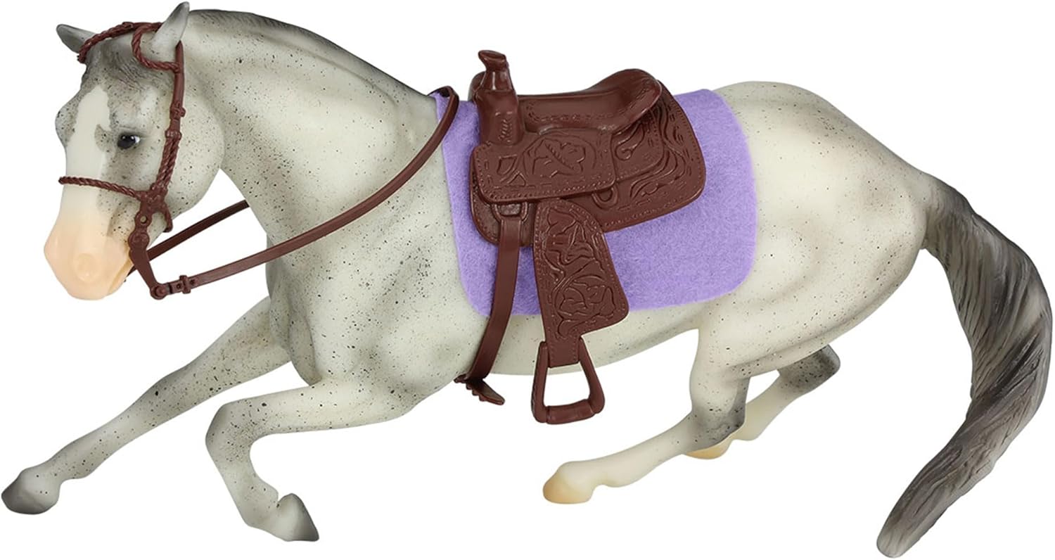 Breyer Horses Freedom Series |Barrel Racing Set | Horse Figurine | 9" L x 7" H | Model #B-FS-10254