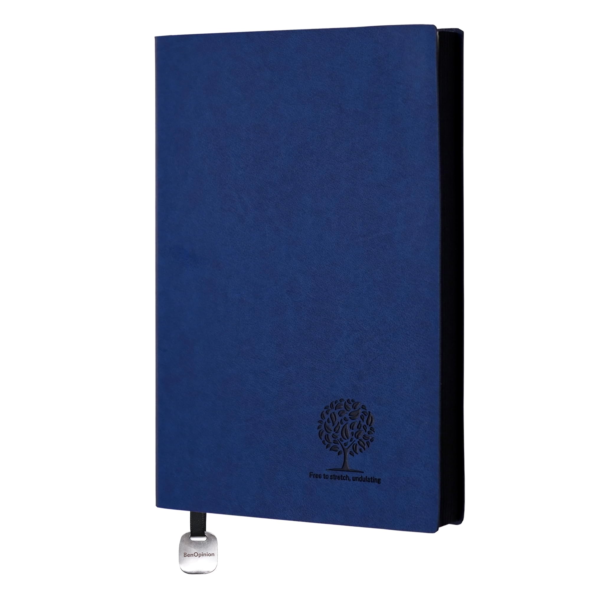 Cuadernos A5 de alta gama BenOpinion con papel grueso de 100 g/m² y lomo cosido azul