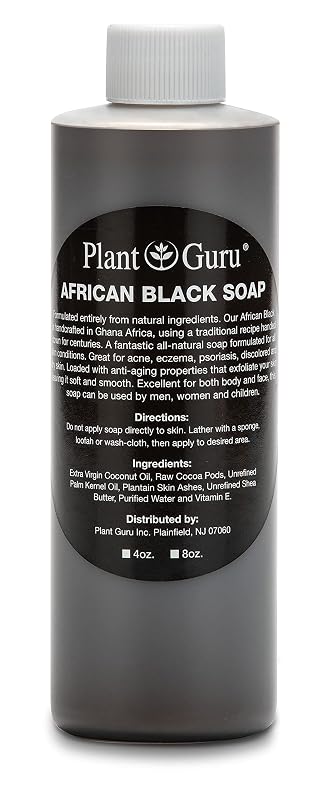 Sabonete líquido africano preto Plant Guru, 240 mL