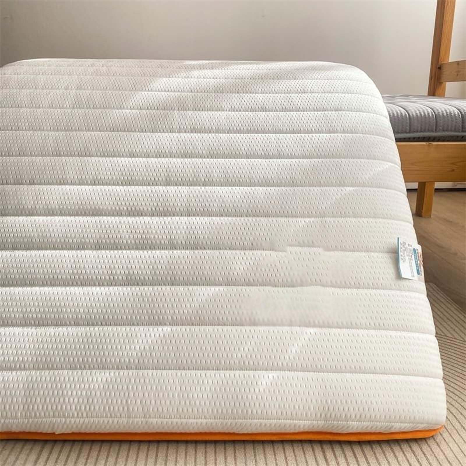 Materasso Futon Giapponese, Materasso da Campeggio Portatile Arrotolabile, Portatile, Pieghevole, Adatto per Campeggio, Auto, dormitori, Letti per Gli Ospiti,003,80×190CM