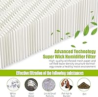 Vista 4 de 1043 Super Wick Humidifier Filter Replacement for Essick Air AirCare Bemis Essick Compatible with EP9500 EP9700 EP9800 EP9R500 821000 826000 826600