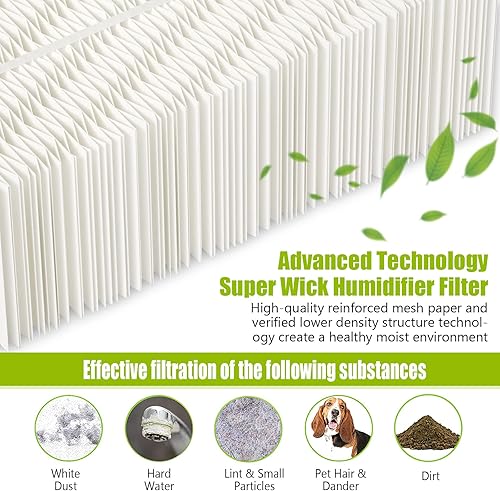 Miniatura 4 de 1043 Super Wick Humidifier Filter Replacement for Essick Air AirCare Bemis Essick Compatible with EP9500 EP9700 EP9800 EP9R500 821000 826000 826600