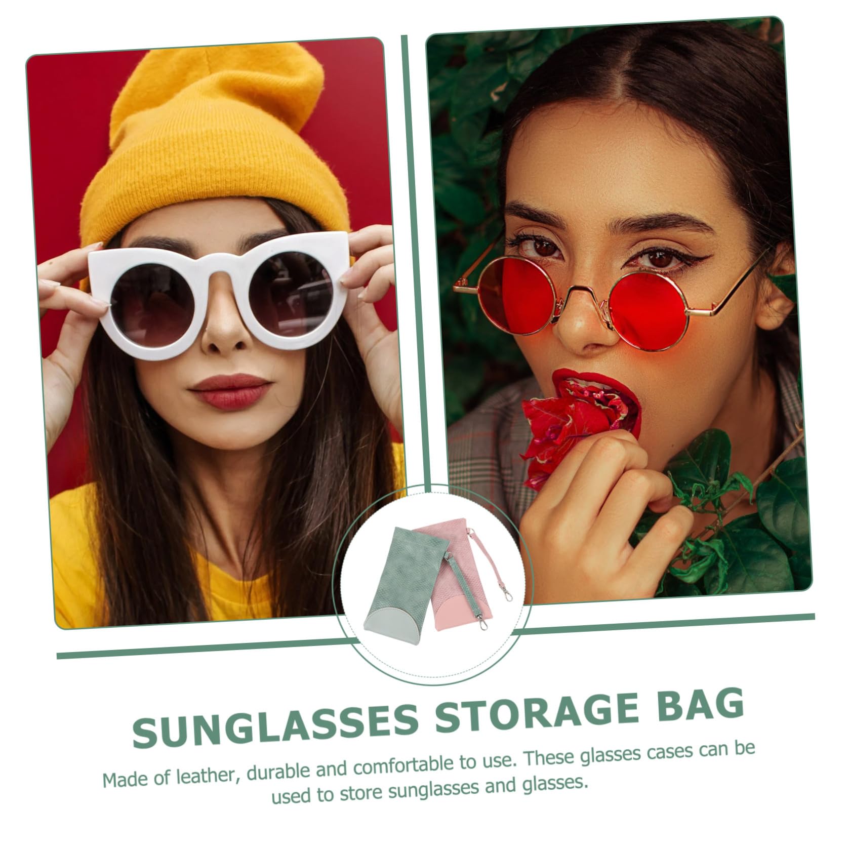 CALLARON À Lunettes 8 Pièces De Rangement De Voyage Simple Yeux De Soleil