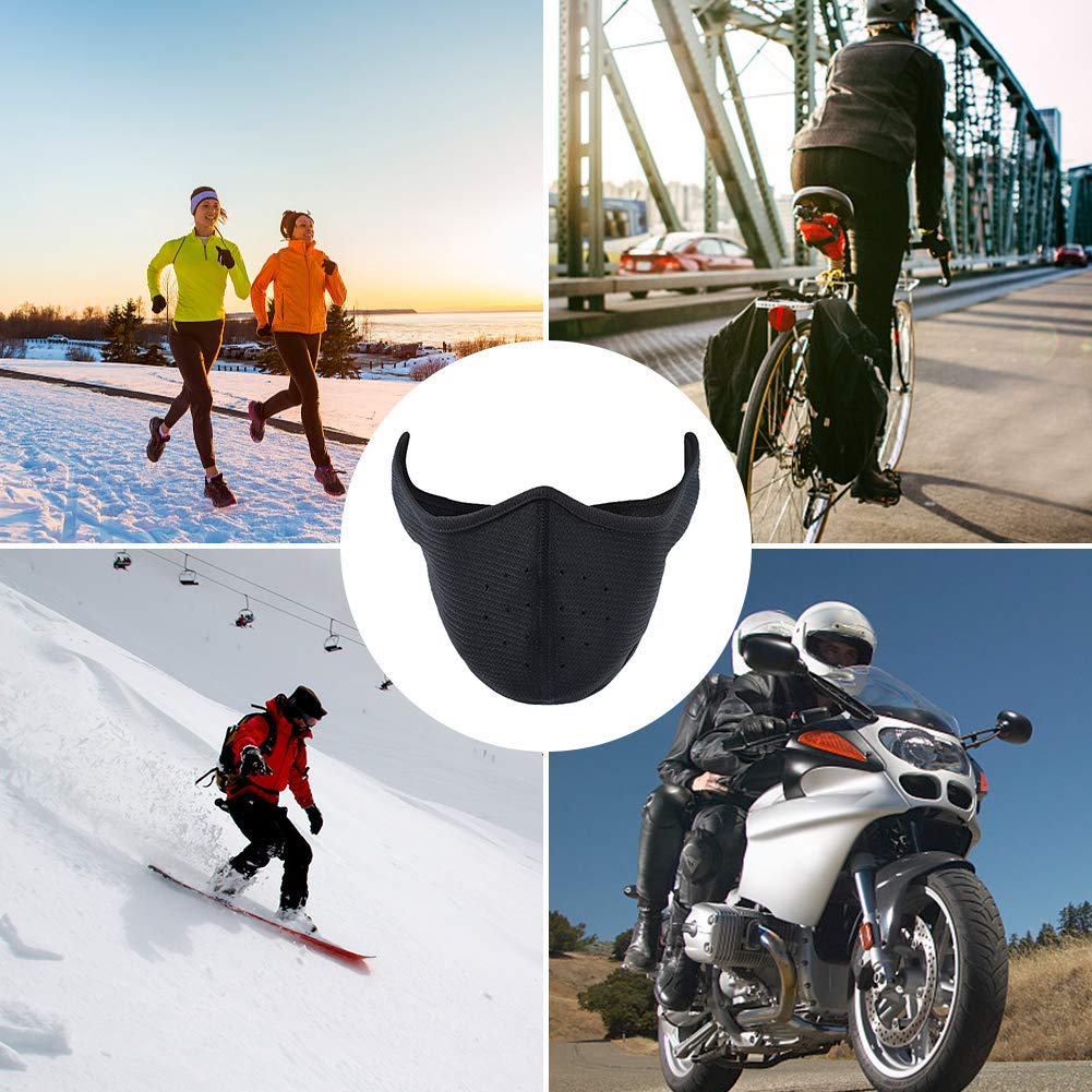 Masque Bandana Moto Doublé Polaire - Cachemire Rose Et Noir - Coupe-vent - Fait Main - Neuf Avec étiquettes