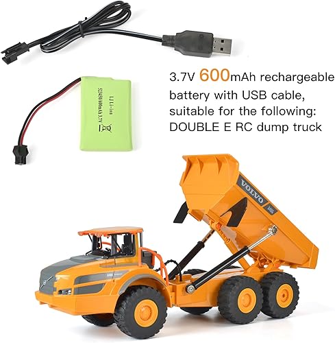 Miniatura 4 de DOUBLE E Batería de 3.7V 600mah para Off-Road Rc Dump Truck Toy Accesorios