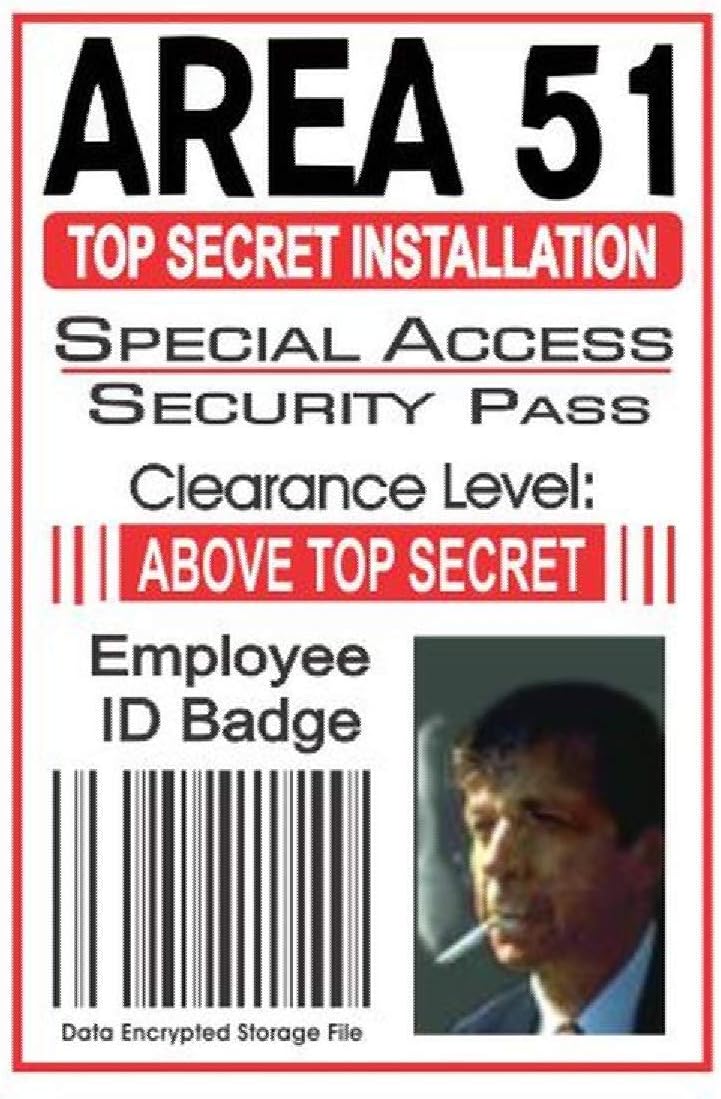 Signs 4 Fun Parody Driver's License - Area 51 ID