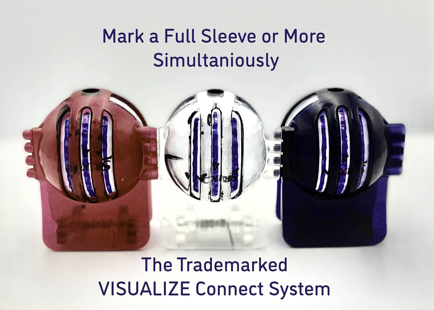 review VISUALIZE Golf Accessories Golf Gift Set - TRI-LINE Connect Golf Ball Marker + Talon Divot Repair Tool Yellow