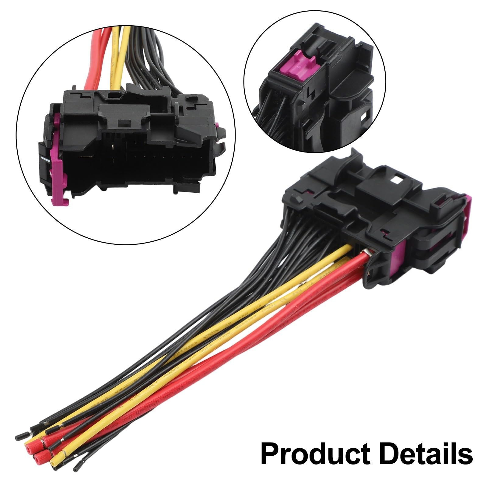 Faisceau de câblage de porte, faisceau de réparation de porte, métier à tisser pour Audi A2 A3 8P A4 B6 B7 A6 TT Kit de remplacement ABS noir