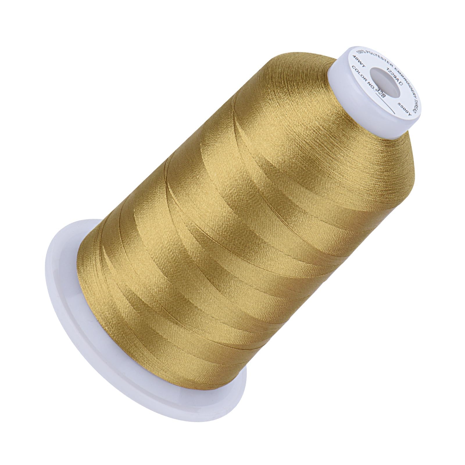 Simthread Embroidery Machine Thread 5000M 40WT Polyester, Khaki 348