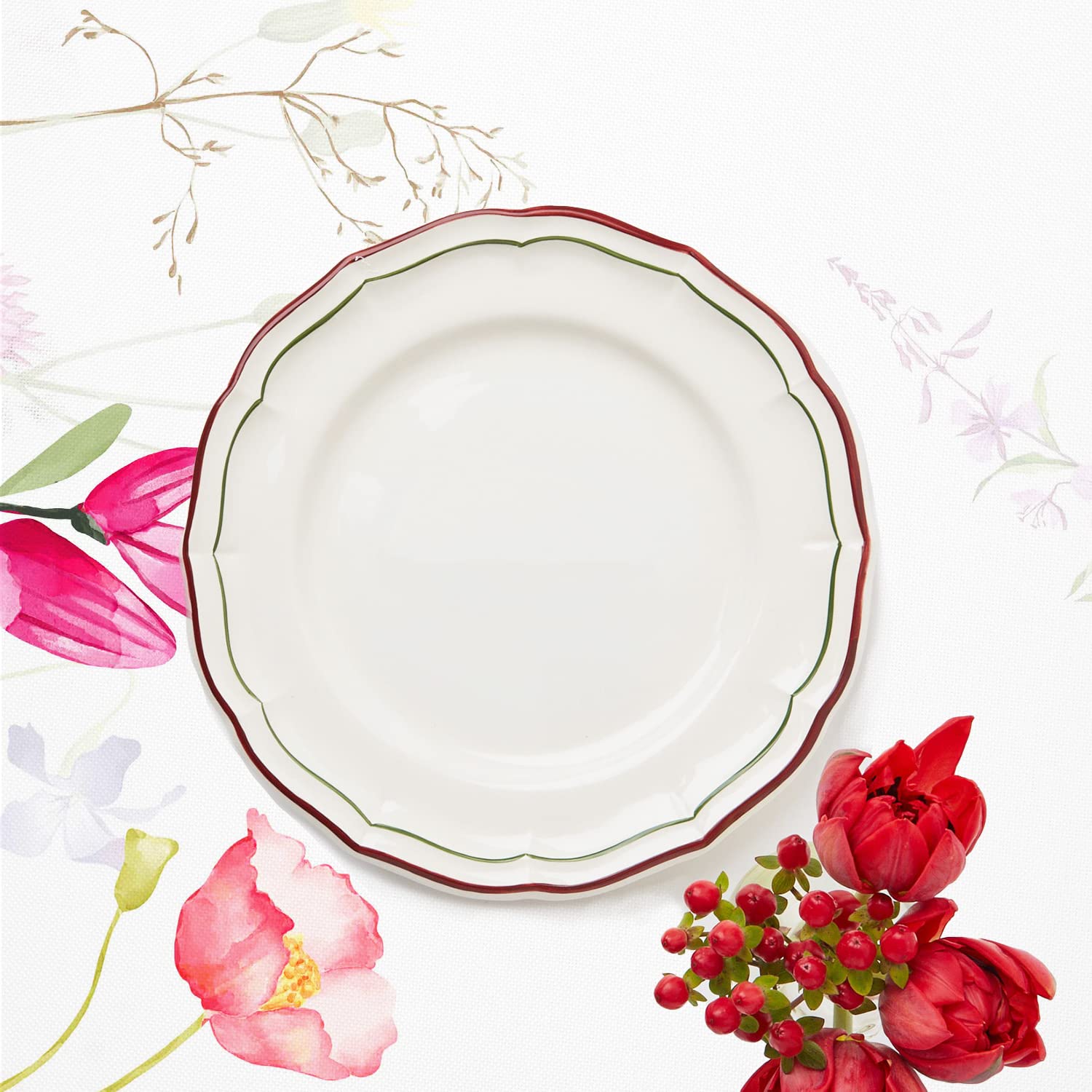 Bnejvif Spring Floral Oval Tablecloth - Waterproof Wrinkle Free Durable Fabric for Spring Summer Tables Flower Print, 54 X 72 Inch - Image 4