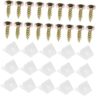 Homoyoyo 50pcs Plastic Repair Wedges Head Screws for Furniture Sagging Correction