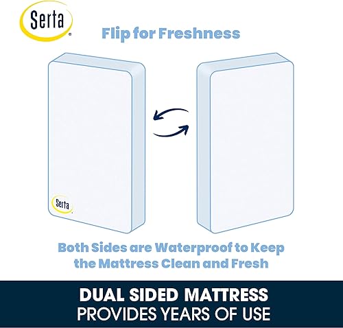 Miniatura 7 de Delta Children Serta - Sábanas ajustables para cuna y niños pequeños con núcleo de fibra de pétalos sertapédicos para cuna y niños (paquete de 2),